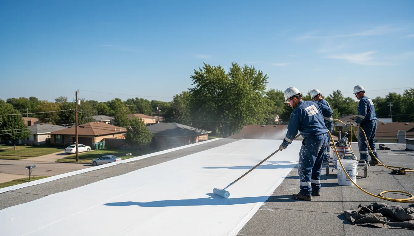 Commercial roof coating in Isabella, OK near me
